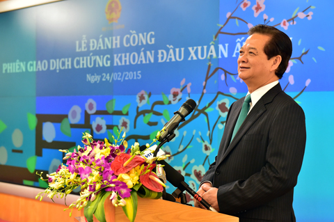 PM opens New Year stock trading session
